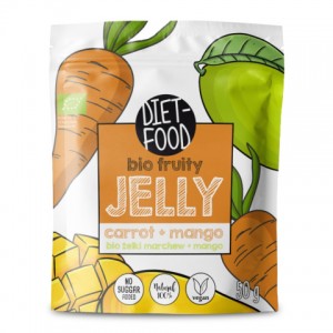 Vaisių bio želė su morkų ir mangų skoniais Diet food, 50 g